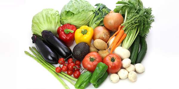 野菜の写真。歯ごたえのある料理で消化液や唾液の分泌を促しましょう。